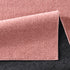 Kurzflor Teppich Designer | Flauschiger Flachflor fürs Wohnzimmer, Esszimmer, Schlafzimmer oder Kinderzimmer | Rosa Rund